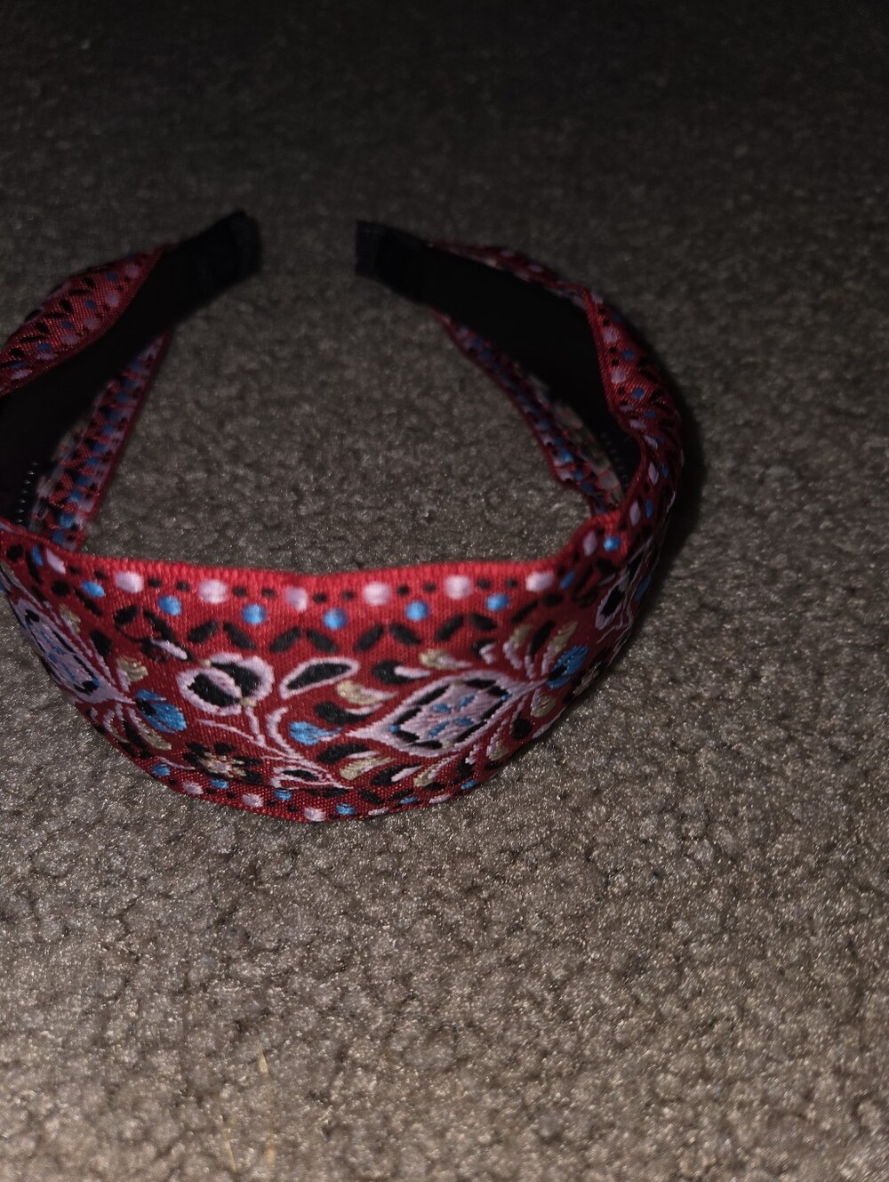 Colorful Boho Jacquard Ribbon Trio - Red, Blue, Handmade Get 1.  Hair1 - Picture 7 of 11